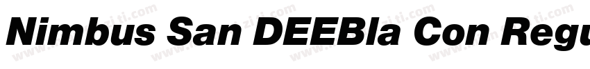 Nimbus San DEEBla Con Regular字体转换